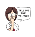 Cute Girl Talk (English Version)（個別スタンプ：10）