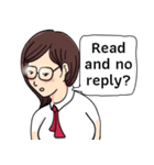 Cute Girl Talk (English Version)（個別スタンプ：15）