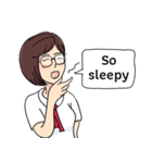 Cute Girl Talk (English Version)（個別スタンプ：18）