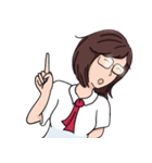 Cute Girl Talk (English Version)（個別スタンプ：29）