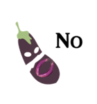 Disgusting food - eggplant（個別スタンプ：19）