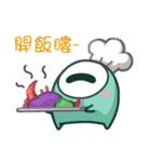 宇宙人キ子＆スズメ（個別スタンプ：21）