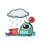 宇宙人キ子＆スズメ（個別スタンプ：36）