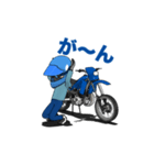 俺は青いオフロードバイクが大好きです！（個別スタンプ：21）