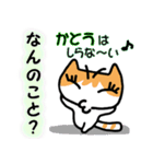 かとうさん用猫スタンプ（個別スタンプ：18）