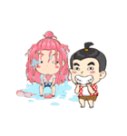 Ginny＆Jook Songkran Festival（個別スタンプ：9）