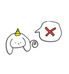 ウサギ ユニコーン（個別スタンプ：19）