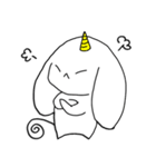 ウサギ ユニコーン（個別スタンプ：25）