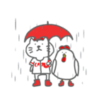 ねことにわとり2（個別スタンプ：1）