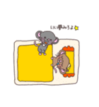 ねずみ時々おさる（個別スタンプ：17）