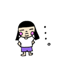 ぱっつん丸顔（個別スタンプ：36）