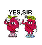 Red sister ＆ Bean brother（個別スタンプ：40）