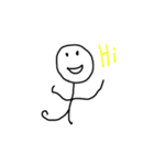 stick man hey（個別スタンプ：1）