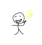 stick man hey（個別スタンプ：4）