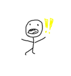 stick man hey（個別スタンプ：6）