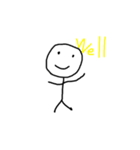 stick man hey（個別スタンプ：19）