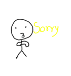 stick man hey（個別スタンプ：34）