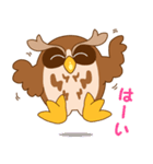 毎日の挨拶。フクロウのトっとんです！（個別スタンプ：28）