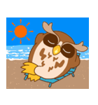 毎日の挨拶。フクロウのトっとんです！（個別スタンプ：38）