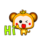 Happy little monkey. Part 2（個別スタンプ：26）