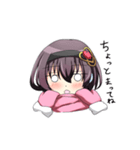 マフラーと女の子（個別スタンプ：2）