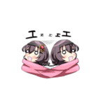 マフラーと女の子（個別スタンプ：9）