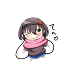 マフラーと女の子（個別スタンプ：15）
