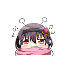 マフラーと女の子（個別スタンプ：17）