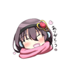 マフラーと女の子（個別スタンプ：21）