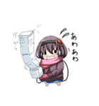マフラーと女の子（個別スタンプ：24）