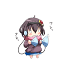 マフラーと女の子（個別スタンプ：35）