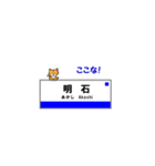神戸線の駅名と可愛い関西のネコたち 2（個別スタンプ：40）