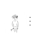 無表情おとこ（個別スタンプ：24）
