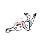 ゆるゆる頑張るOLさんとねこ（個別スタンプ：1）