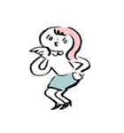 ゆるゆる頑張るOLさんとねこ（個別スタンプ：3）