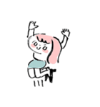 ゆるゆる頑張るOLさんとねこ（個別スタンプ：7）