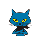 Rock Blue Cat - only expression, no text（個別スタンプ：9）