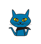 Rock Blue Cat - only expression, no text（個別スタンプ：10）