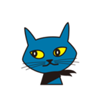 Rock Blue Cat - only expression, no text（個別スタンプ：11）