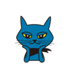 Rock Blue Cat - only expression, no text（個別スタンプ：14）