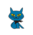 Rock Blue Cat - only expression, no text（個別スタンプ：15）