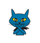 Rock Blue Cat - only expression, no text（個別スタンプ：16）