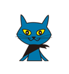 Rock Blue Cat - only expression, no text（個別スタンプ：17）