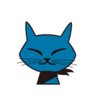 Rock Blue Cat - only expression, no text（個別スタンプ：18）