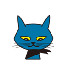 Rock Blue Cat - only expression, no text（個別スタンプ：22）