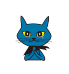 Rock Blue Cat - only expression, no text（個別スタンプ：23）