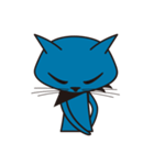 Rock Blue Cat - only expression, no text（個別スタンプ：24）