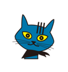 Rock Blue Cat - only expression, no text（個別スタンプ：25）