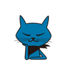 Rock Blue Cat - only expression, no text（個別スタンプ：28）