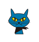 Rock Blue Cat - only expression, no text（個別スタンプ：30）